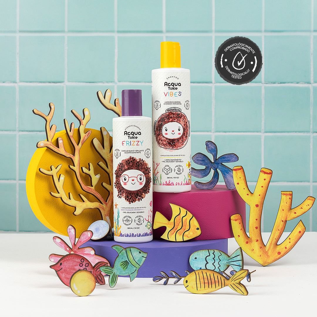 Pack Acqua Tokie Shampoo Vibes + Acondicionador Frizzy Cabello Ondulado