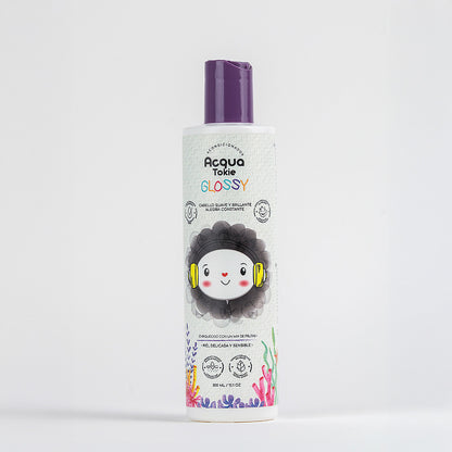 Acondicionador Acqua Tokie Glossy Cabello Castaño y Oscuro