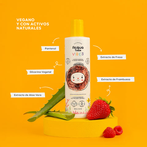 Acqua Tokie Fusion Shampoo + Glossy Conditioner + Shiny Detangler Kit for Brown and Dark Hair