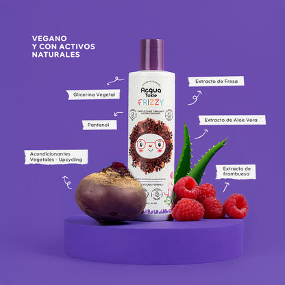 Acqua Tokie Fusion Shampoo + Glossy Conditioner + Shiny Detangler Kit for Brown and Dark Hair