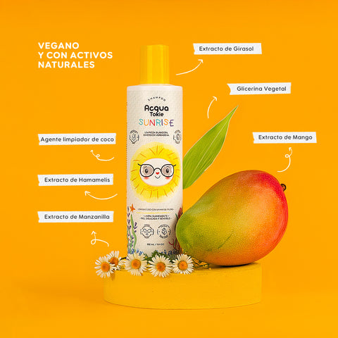 Acqua Tokie Kit Sunrise Shampoo + Sunny Conditioner + Shiny Detangler for Light Hair
